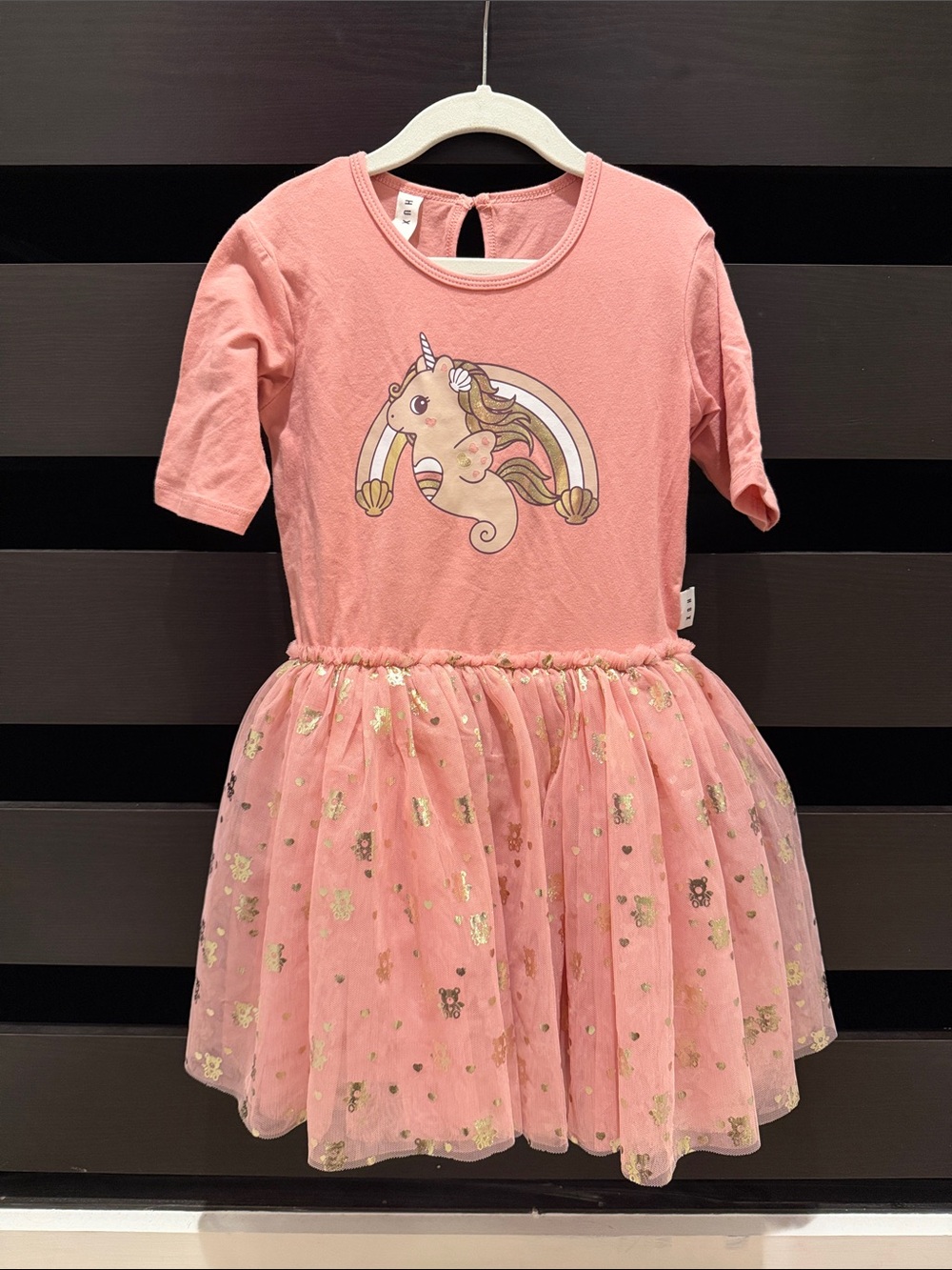 Hux Girls Size 6 Pink Unicorn Tulle Dress